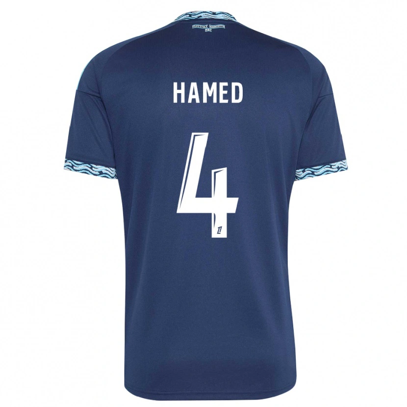 Danxen Men Noah Hamed #4 Steelblue White Home Jersey 2026/27 T-Shirt