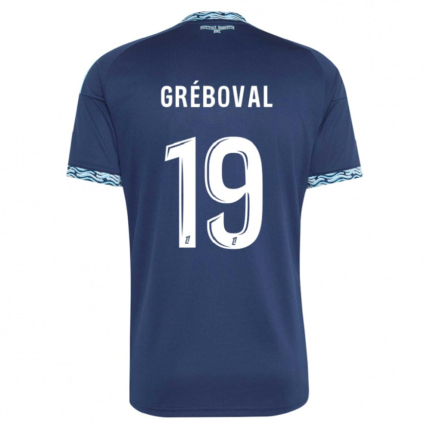 Danxen Men Théa Gréboval #19 Steelblue White Home Jersey 2026/27 T-Shirt