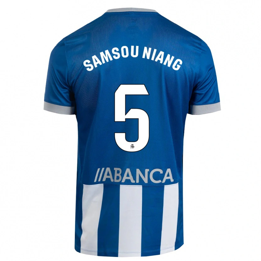 Danxen Men Papa Samsou Niang #5 Blue Gray White Home Jersey 2026/27 T-Shirt