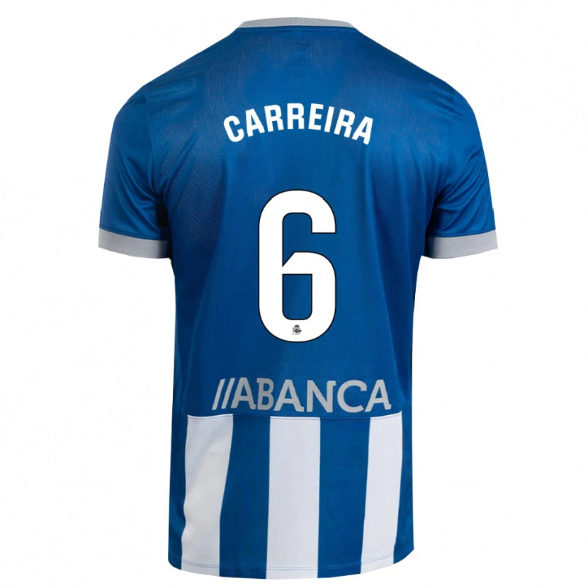 Danxen Men David Carreira #6 Blue Gray White Home Jersey 2026/27 T-Shirt