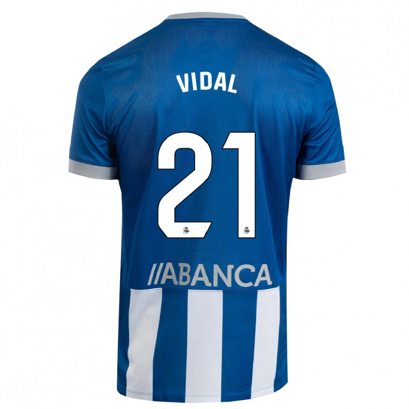 Danxen Men Iker Vidal #21 Blue Gray White Home Jersey 2026/27 T-Shirt