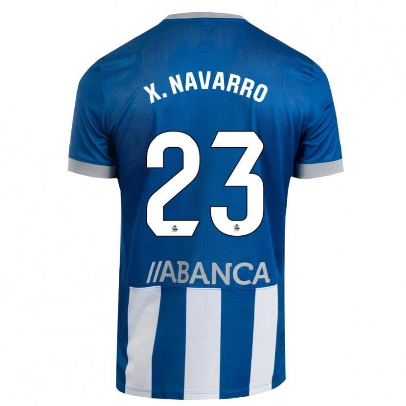 Danxen Men Ximo Navarro #23 Blue Gray White Home Jersey 2026/27 T-Shirt