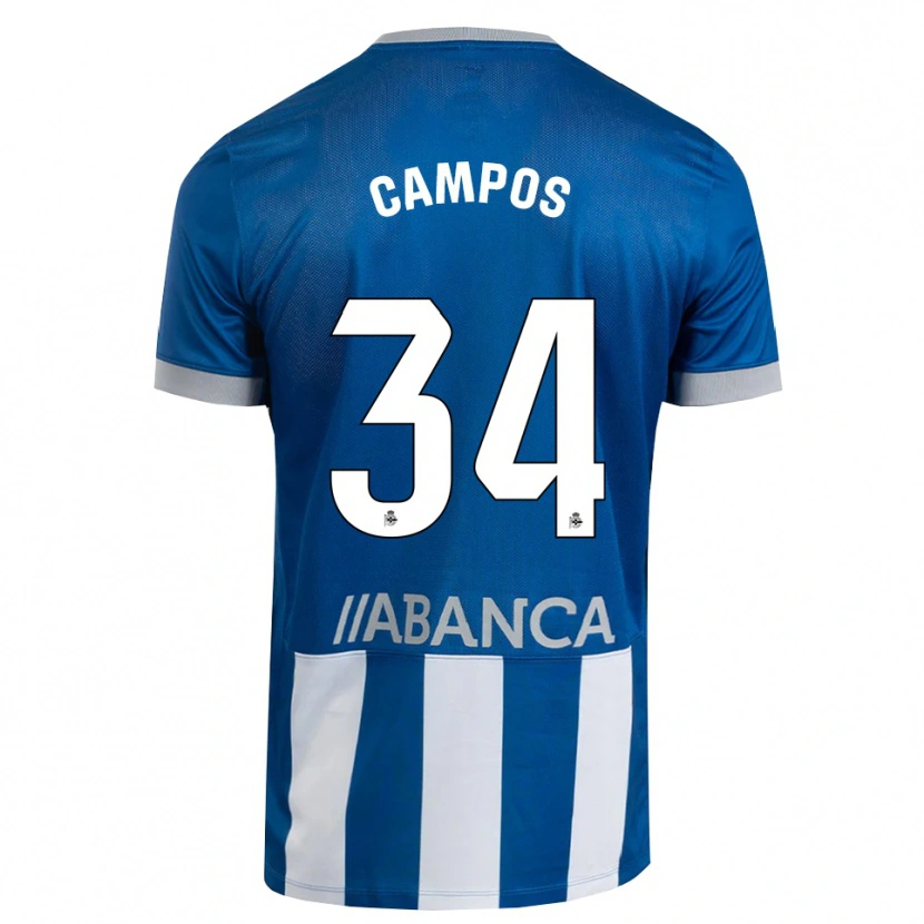 Danxen Men Xabi Campos #34 Blue Gray White Home Jersey 2026/27 T-Shirt