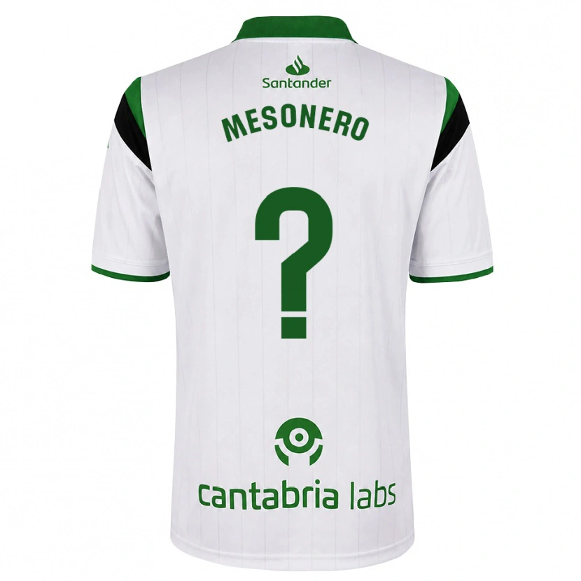 Danxen Men Germán Mesonero #0 White Green Black Home Jersey 2026/27 T-Shirt