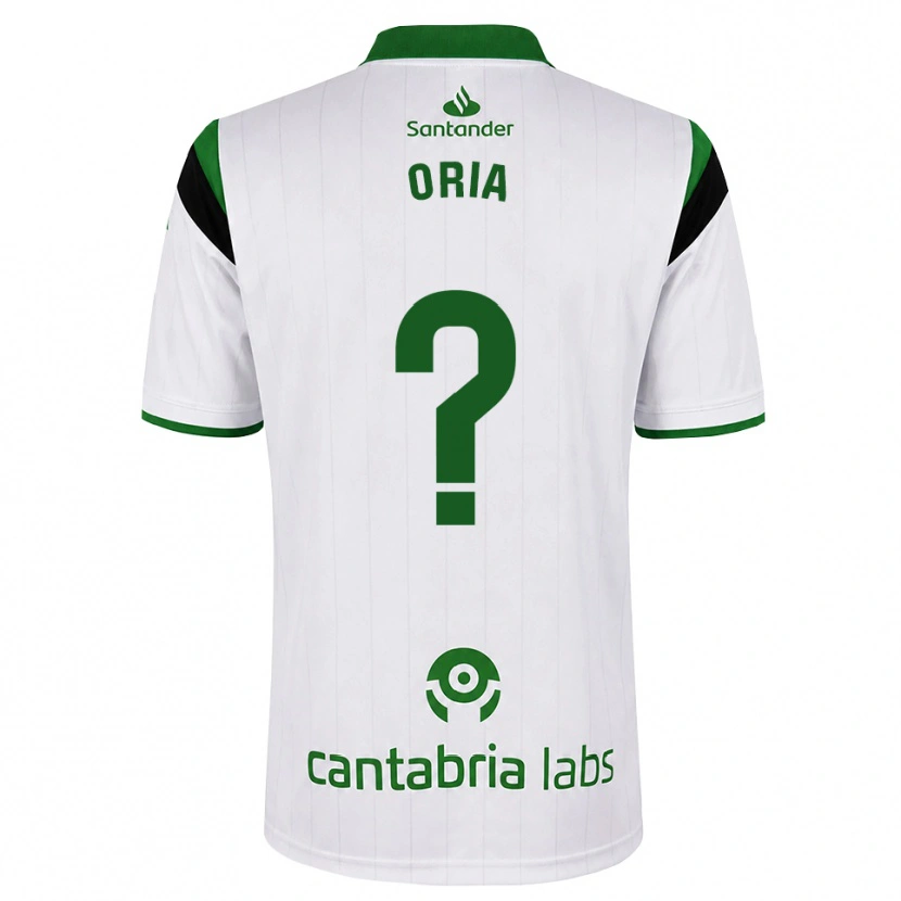 Danxen Men Pablo Oria #0 White Green Black Home Jersey 2026/27 T-Shirt