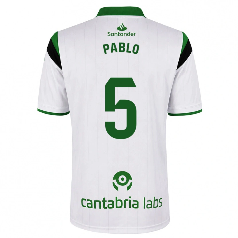 Danxen Men Pablo Ramón #5 White Green Black Home Jersey 2026/27 T-Shirt
