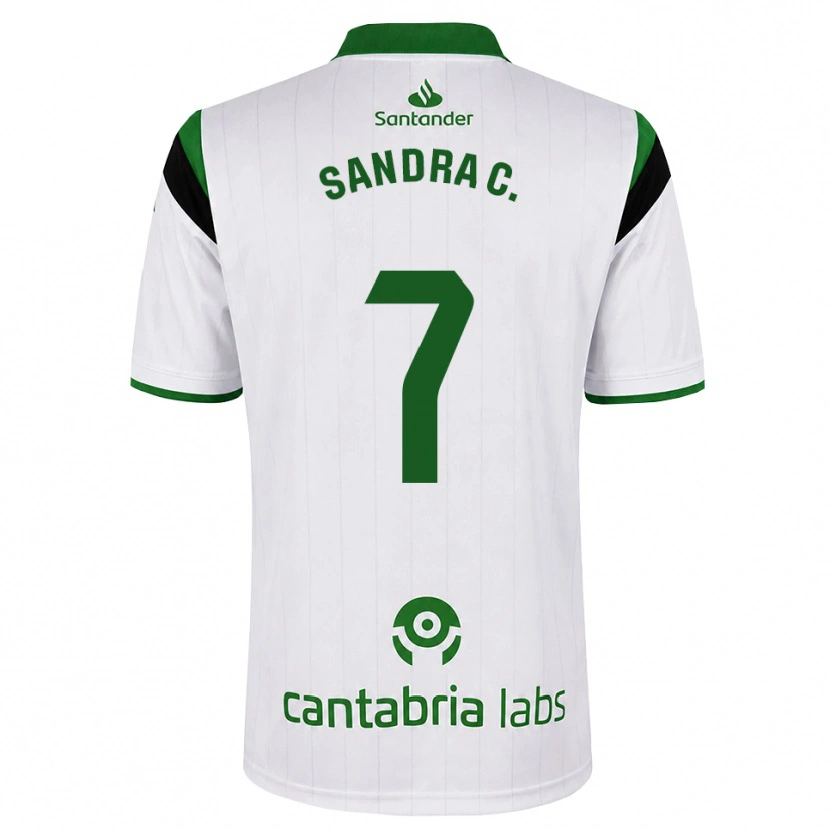 Danxen Men Sandra Calvo Pozo #7 White Green Black Home Jersey 2026/27 T-Shirt