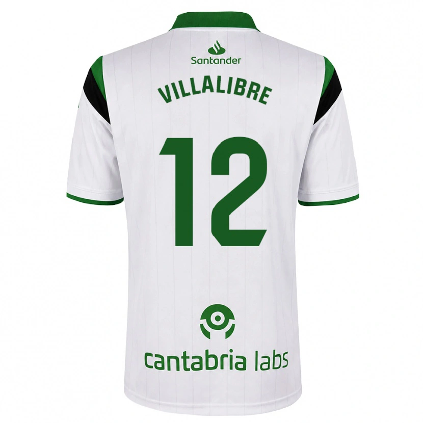 Danxen Men Asier Villalibre #12 White Green Black Home Jersey 2026/27 T-Shirt