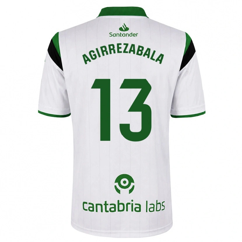 Danxen Men Julen Agirrezabala #13 White Green Black Home Jersey 2026/27 T-Shirt