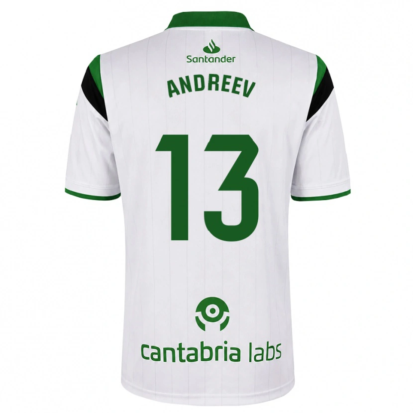 Danxen Men Plamen Andreev #13 White Green Black Home Jersey 2026/27 T-Shirt
