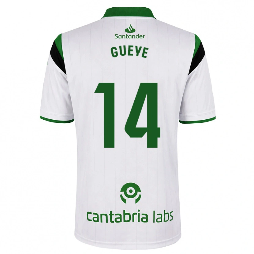 Danxen Men Maguette Gueye #14 White Green Black Home Jersey 2026/27 T-Shirt