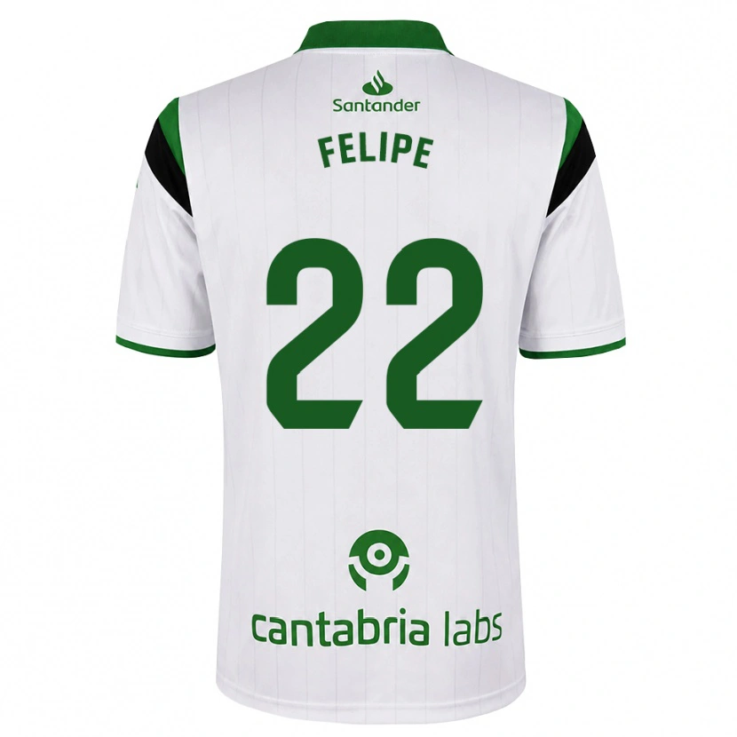 Danxen Men Pedro Felipe #22 White Green Black Home Jersey 2026/27 T-Shirt
