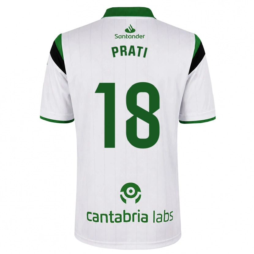 Danxen Men Matteo Prati #18 White Green Black Home Jersey 2026/27 T-Shirt