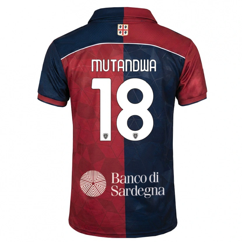 Danxen Men Kingstone Mutandwa #18 Burgundy Royal Blue Home Jersey 2026/27 T-Shirt