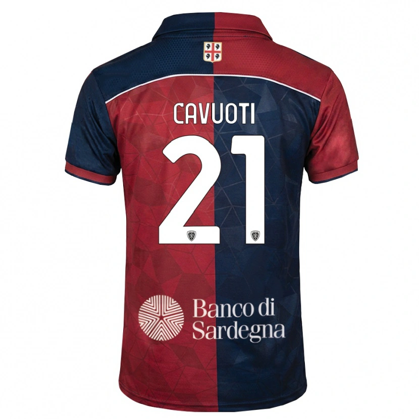 Danxen Men Nicolò Cavuoti #21 Burgundy Royal Blue Home Jersey 2026/27 T-Shirt