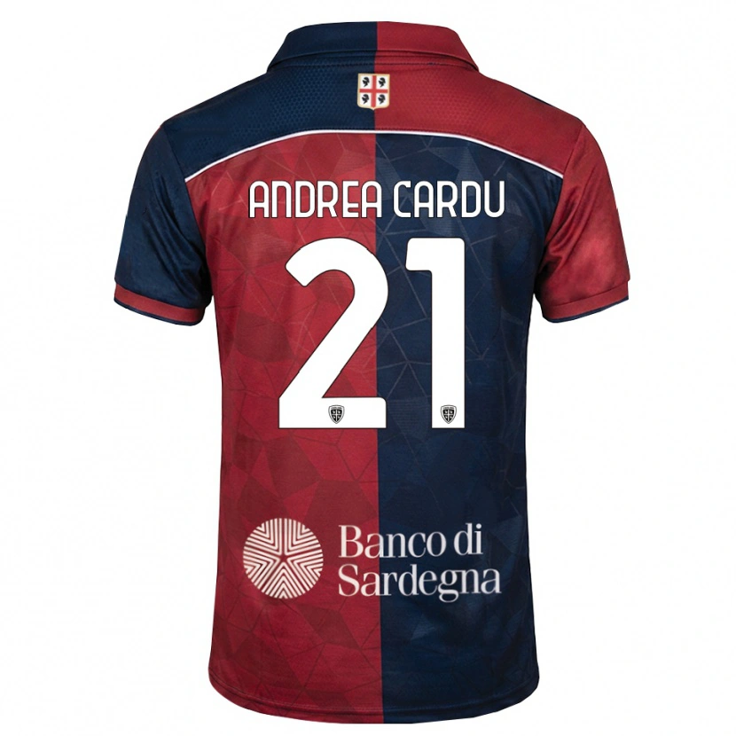 Danxen Men Giovanni Andrea Cardu #21 Burgundy Royal Blue Home Jersey 2026/27 T-Shirt