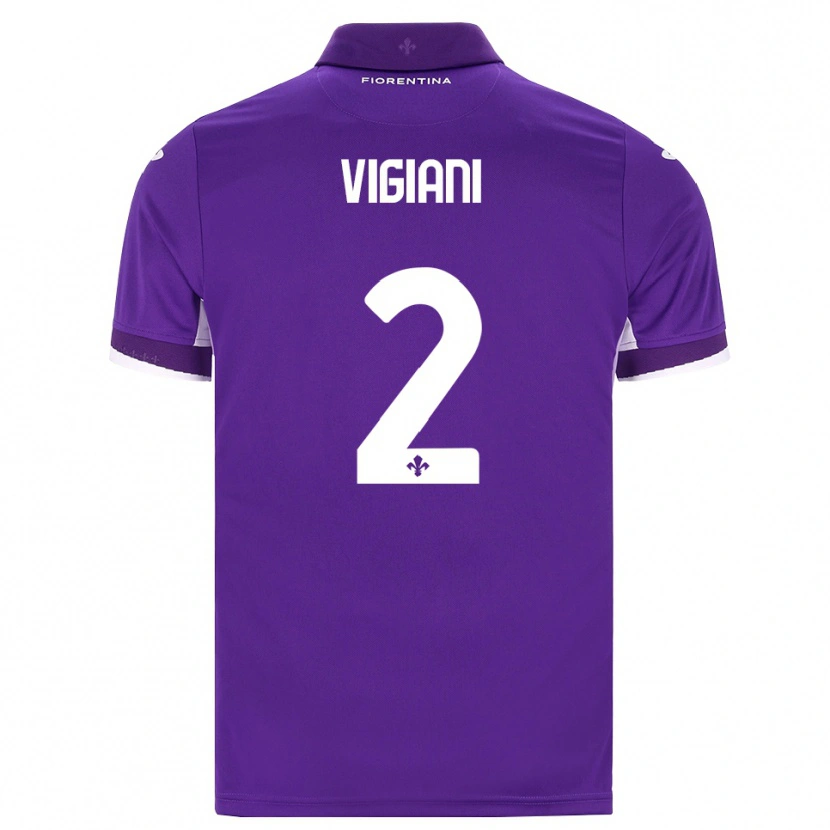 Danxen Men Lorenzo Vigiani #2 Purple White Pink Home Jersey 2026/27 T-Shirt