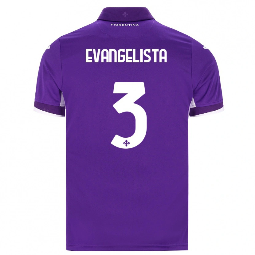 Danxen Men Carlo Evangelista #3 Purple White Pink Home Jersey 2026/27 T-Shirt
