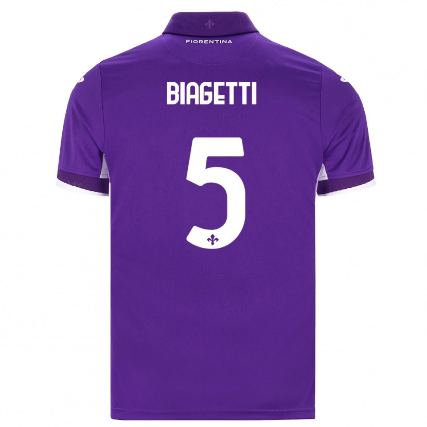 Danxen Men Christian Biagetti #5 Purple White Pink Home Jersey 2026/27 T-Shirt
