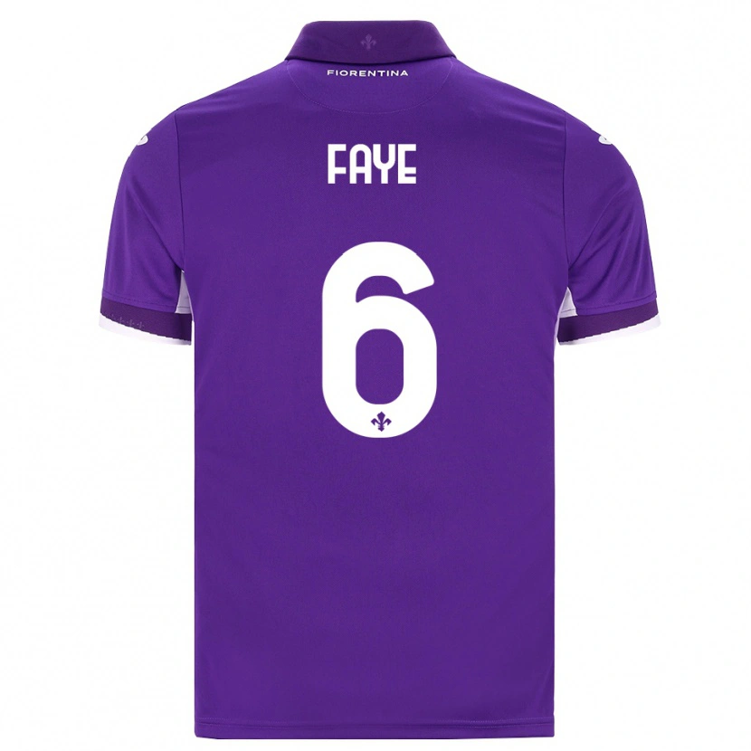 Danxen Men Moussa Faye #6 Purple White Pink Home Jersey 2026/27 T-Shirt