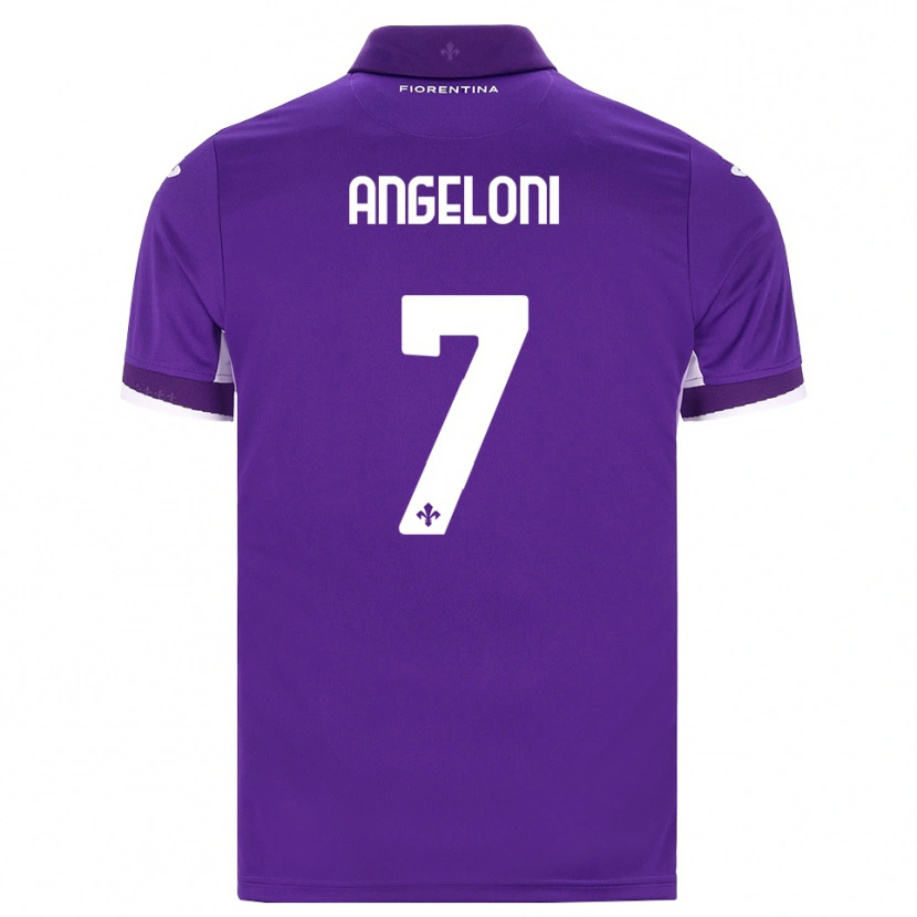 Danxen Men Alberto Angeloni #7 Purple White Pink Home Jersey 2026/27 T-Shirt