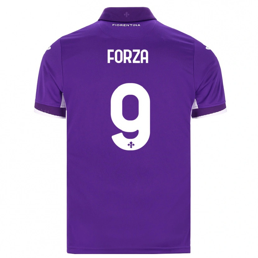 Danxen Men Francesco Forza #9 Purple White Pink Home Jersey 2026/27 T-Shirt