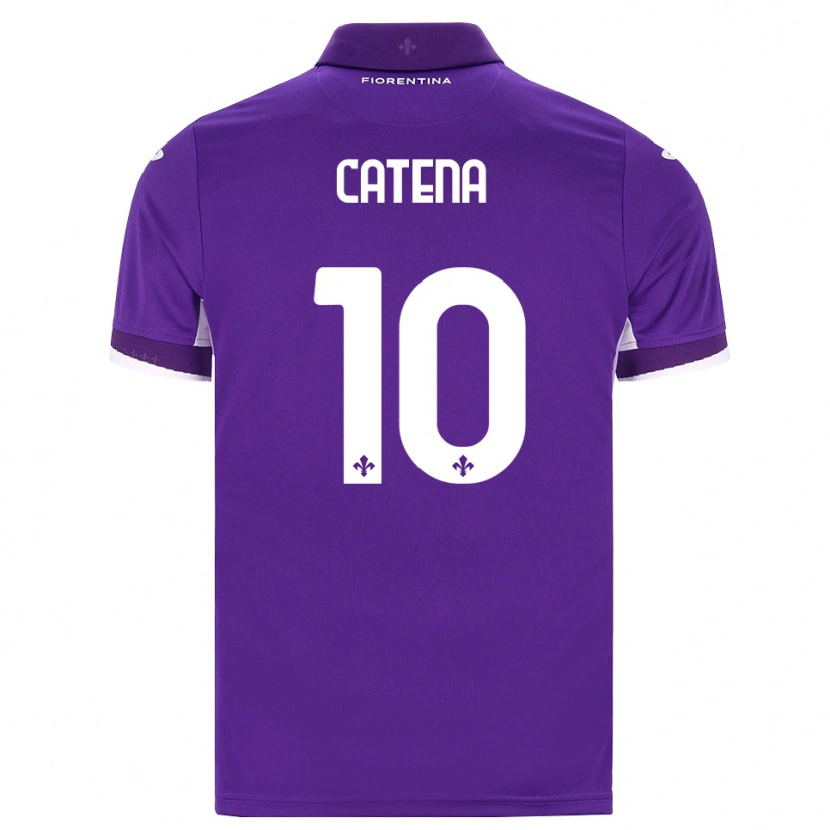 Danxen Men Michaela Catena #10 Purple White Pink Home Jersey 2026/27 T-Shirt