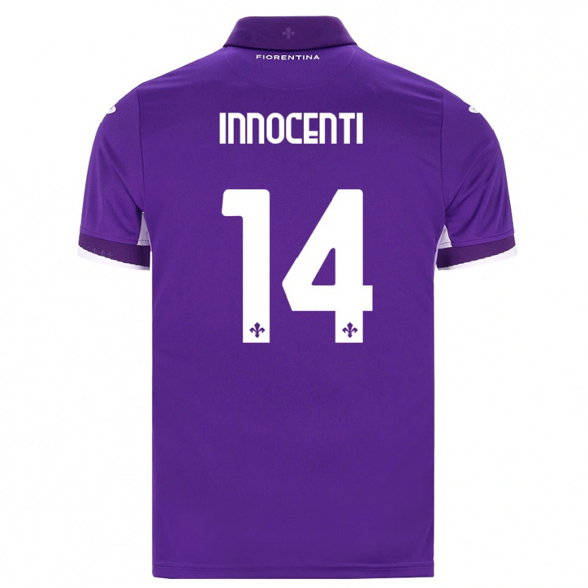 Danxen Men Daniele Innocenti #14 Purple White Pink Home Jersey 2026/27 T-Shirt