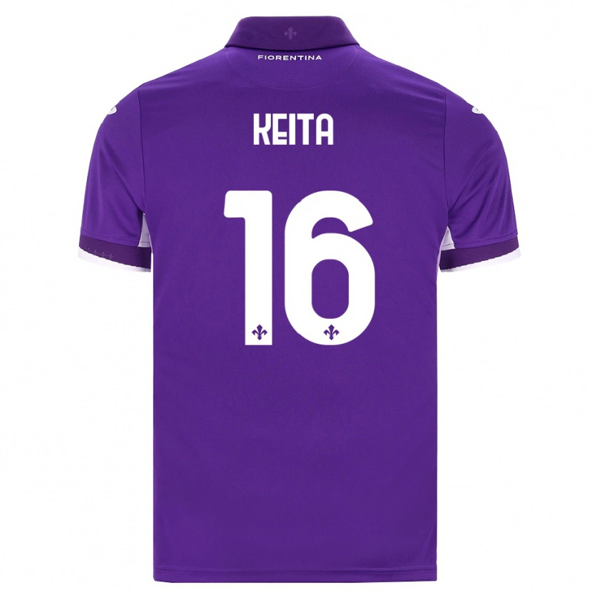 Danxen Men Bala Keita #16 Purple White Pink Home Jersey 2026/27 T-Shirt