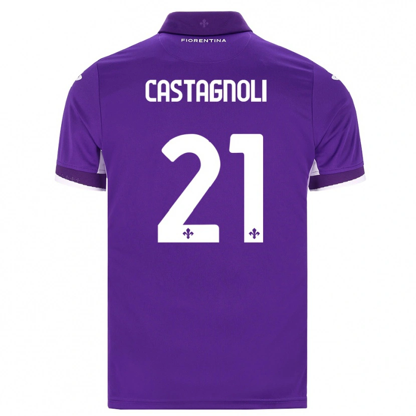 Danxen Men Filippo Castagnoli #21 Purple White Pink Home Jersey 2026/27 T-Shirt