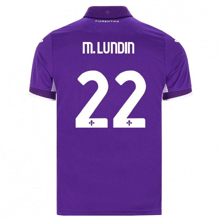 Danxen Men Karin Maria Lundin #22 Purple White Pink Home Jersey 2026/27 T-Shirt