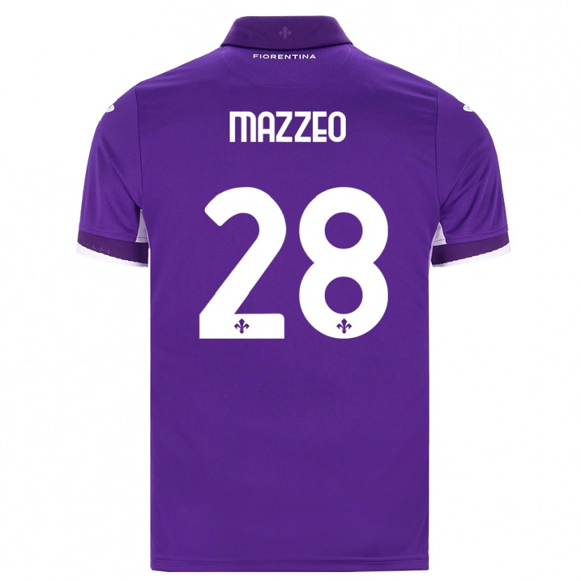 Danxen Men Brando Mazzeo #28 Purple White Pink Home Jersey 2026/27 T-Shirt