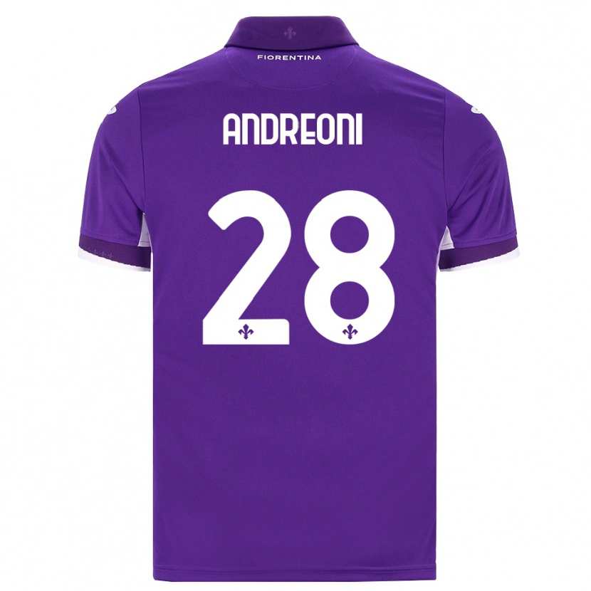 Danxen Men Caterina Andreoni #28 Purple White Pink Home Jersey 2026/27 T-Shirt