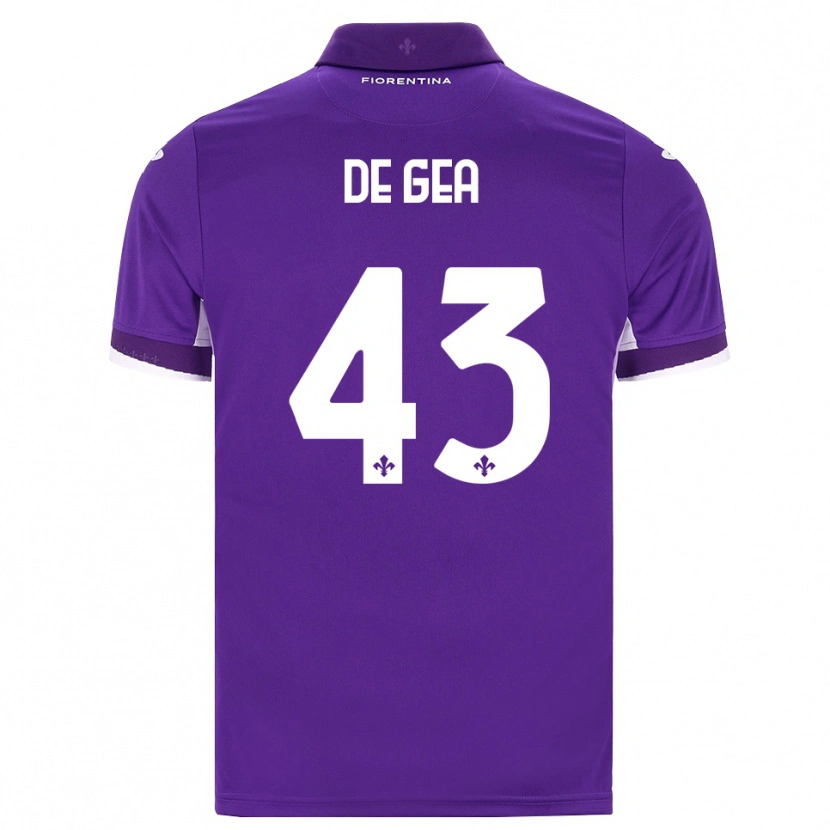 Danxen Men David De Gea #43 Purple White Pink Home Jersey 2026/27 T-Shirt