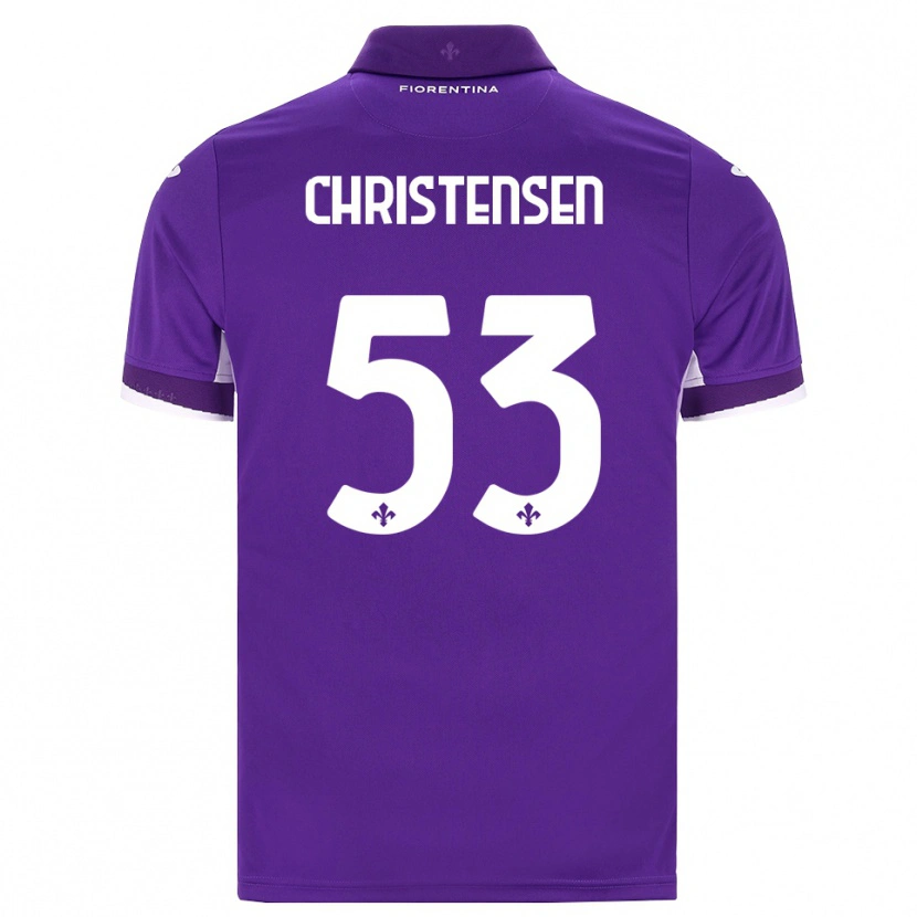 Danxen Men Oliver Christensen #53 Purple White Pink Home Jersey 2026/27 T-Shirt