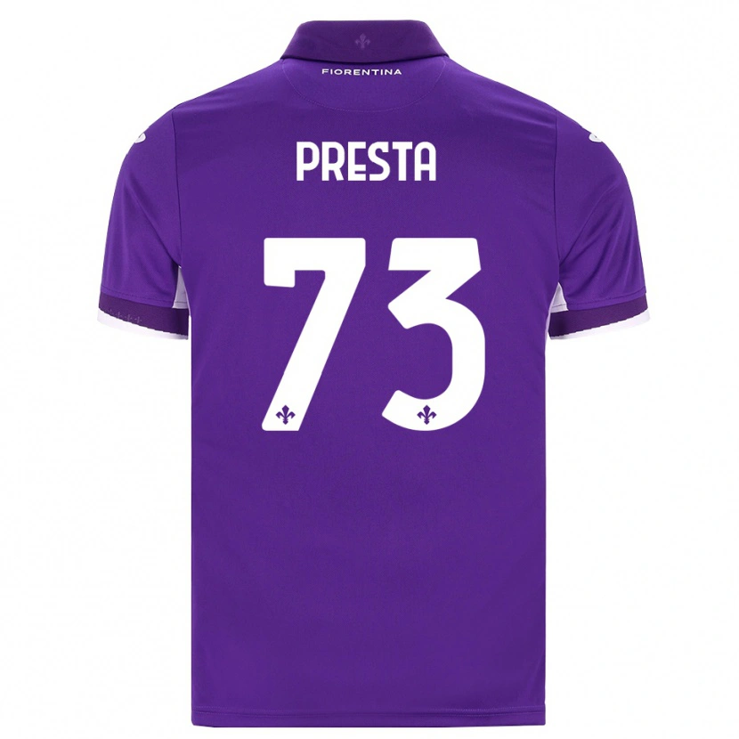 Danxen Men Francesco Presta #73 Purple White Pink Home Jersey 2026/27 T-Shirt