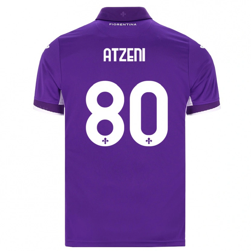 Danxen Men Davide Atzeni #80 Purple White Pink Home Jersey 2026/27 T-Shirt