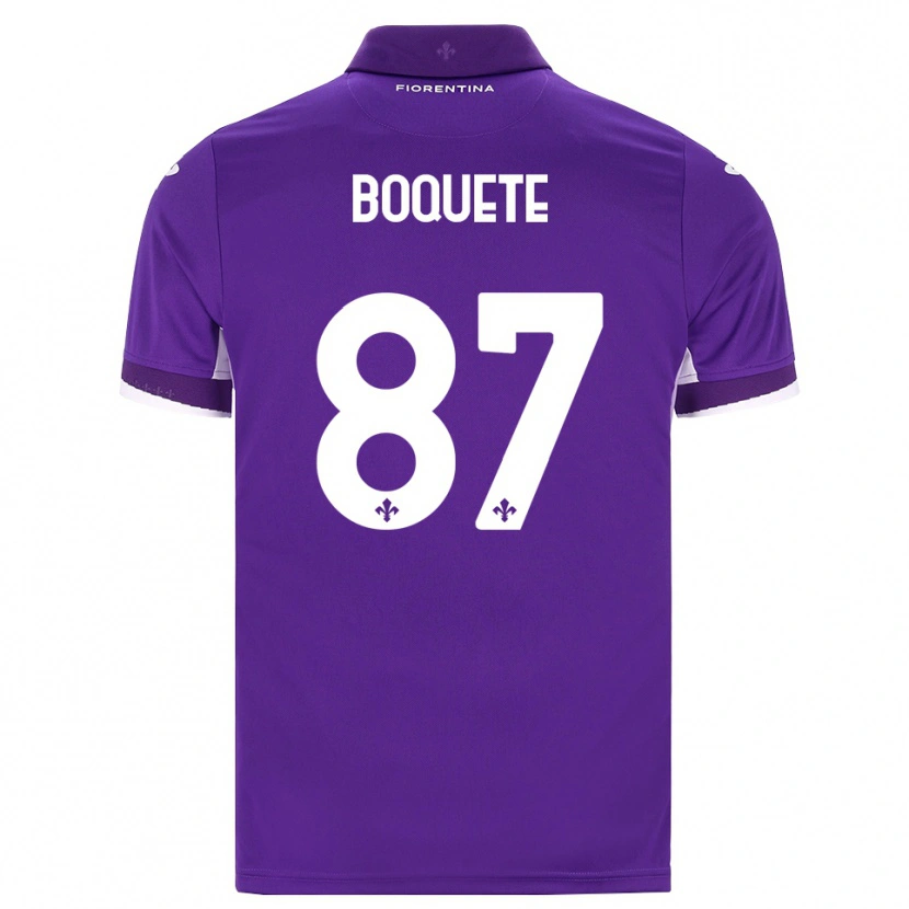 Danxen Men Veronica Boquete #87 Purple White Pink Home Jersey 2026/27 T-Shirt