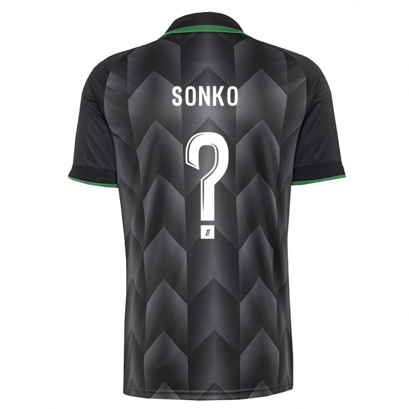 Danxen Men Naël Sonko #0 White Black Green Away Jersey 2026/27 T-Shirt