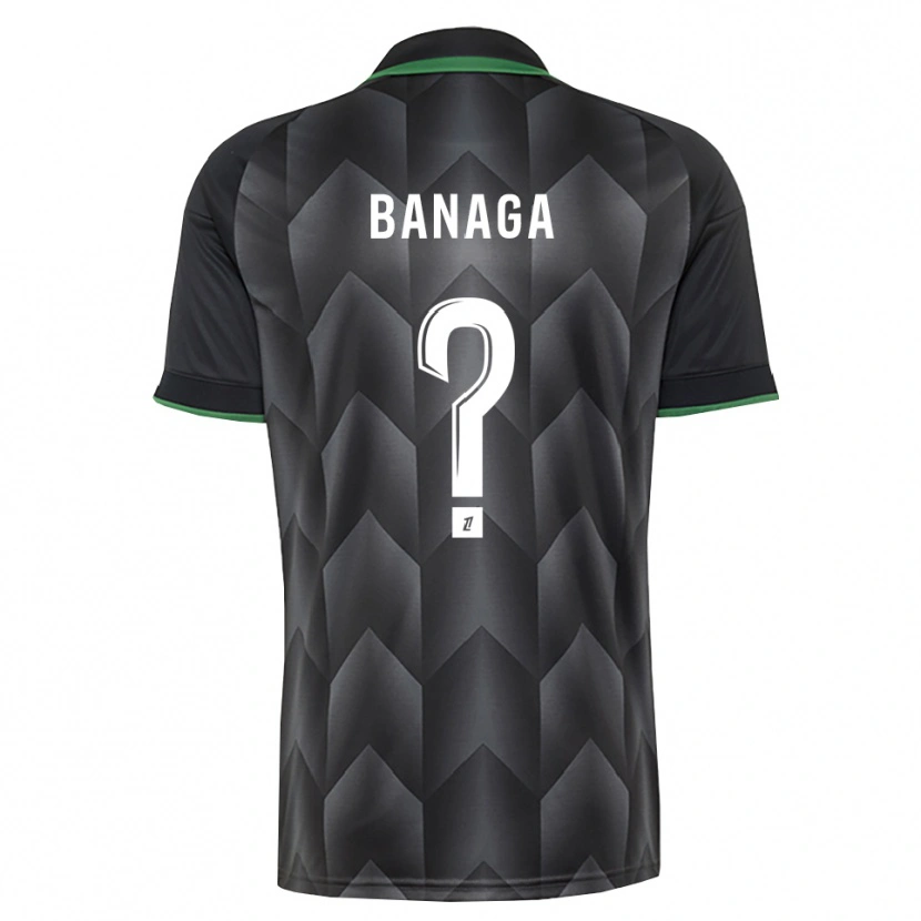 Danxen Men Mathéssendé Baud Banaga #0 White Black Green Away Jersey 2026/27 T-Shirt