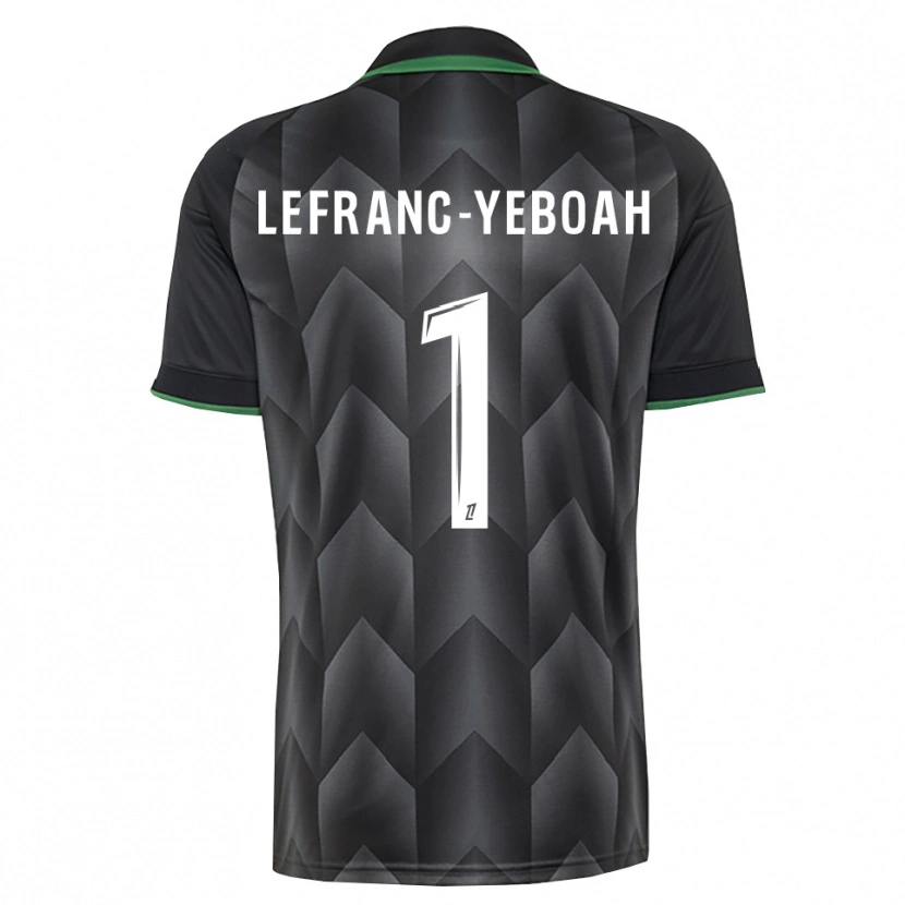 Danxen Men Daïvy Lefranc-Yeboah #1 White Black Green Away Jersey 2026/27 T-Shirt