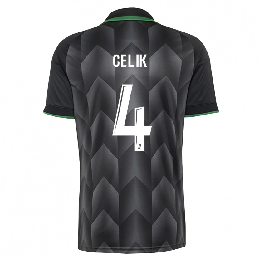 Danxen Men Nidal Celik #4 White Black Green Away Jersey 2026/27 T-Shirt