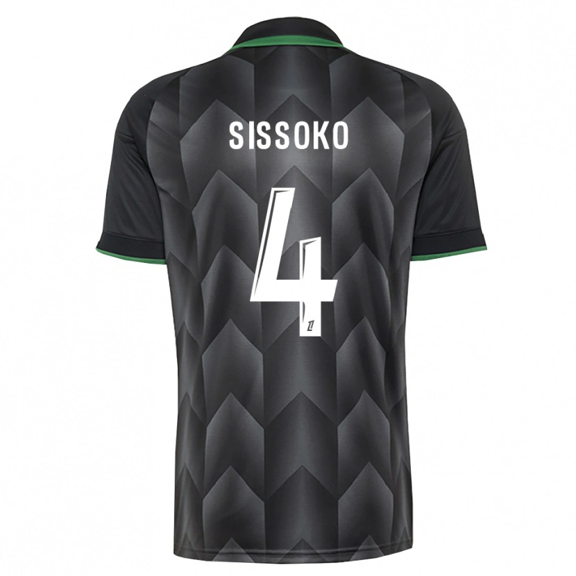 Danxen Men Tidjane Sissoko #4 White Black Green Away Jersey 2026/27 T-Shirt