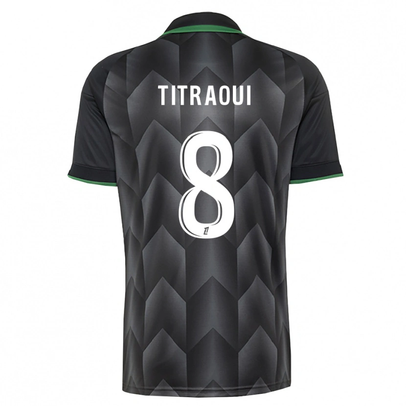 Danxen Men Yacine Titraoui #8 White Black Green Away Jersey 2026/27 T-Shirt