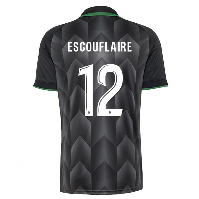 Danxen Men Mattéo Escouflaire #12 White Black Green Away Jersey 2026/27 T-Shirt