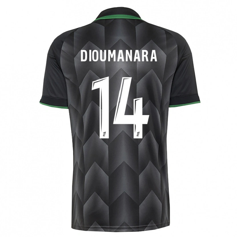 Danxen Men Sidi Dioumanara #14 White Black Green Away Jersey 2026/27 T-Shirt