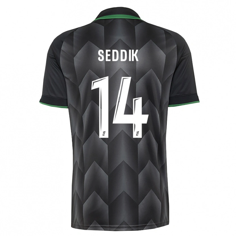 Danxen Men Mohamed Seddik #14 White Black Green Away Jersey 2026/27 T-Shirt