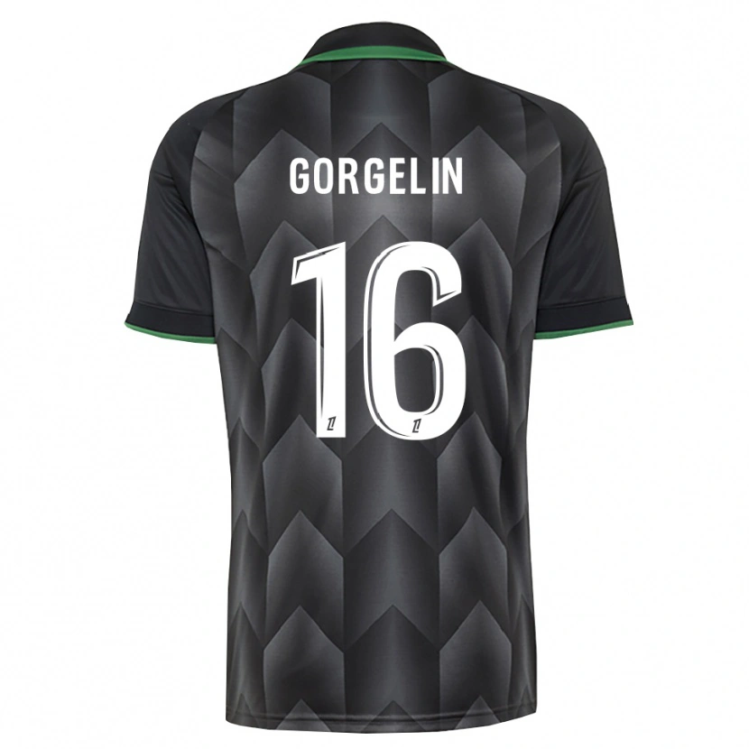 Danxen Men Mathieu Gorgelin #16 White Black Green Away Jersey 2026/27 T-Shirt