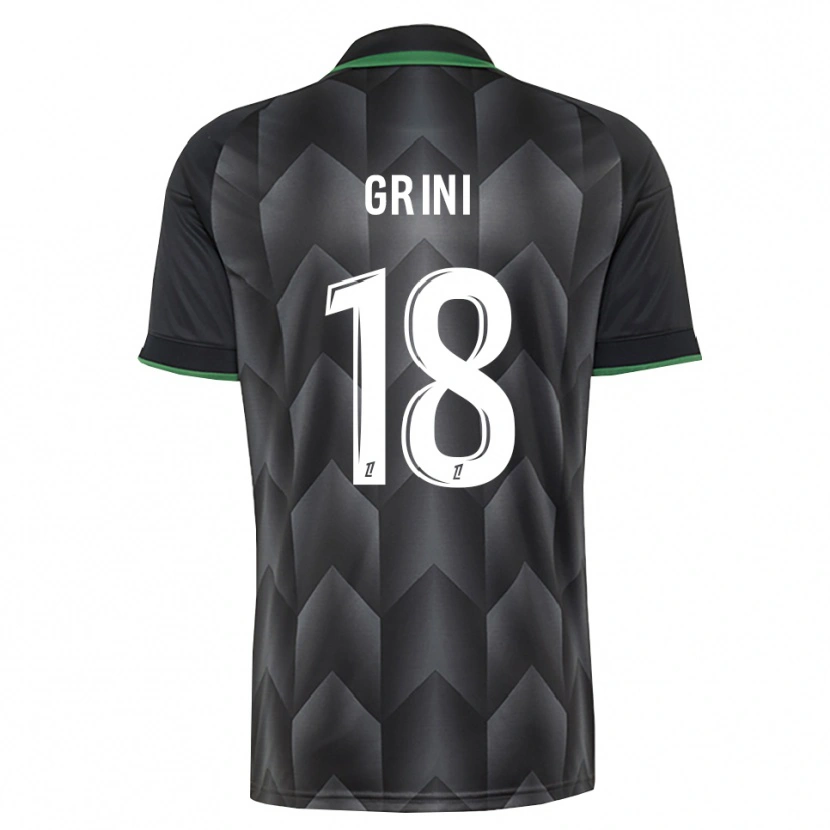 Danxen Men Ilyes Grini #18 White Black Green Away Jersey 2026/27 T-Shirt