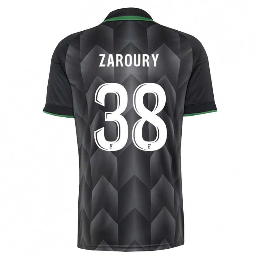Danxen Men Anass Zaroury #38 White Black Green Away Jersey 2026/27 T-Shirt